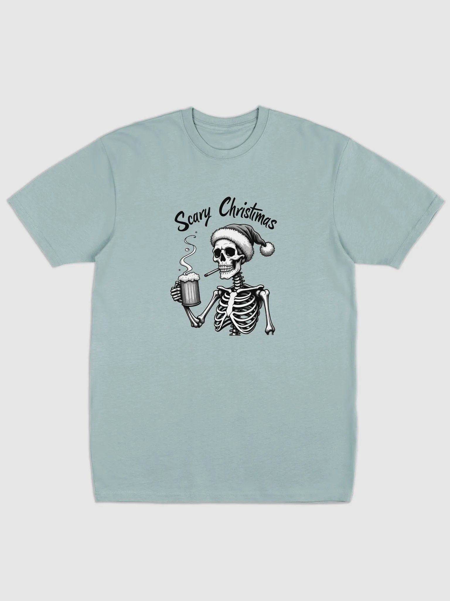 Dark Santa Scary Xmas Bad Evil Skull Tee product image (5)