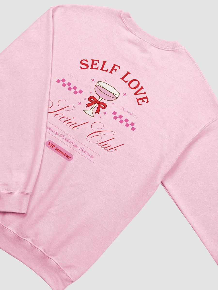 self love club printed crewneck [red lettering] product image (13)
