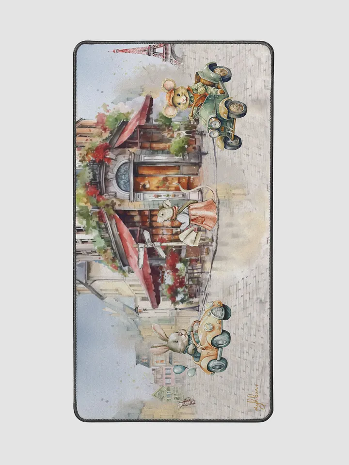 Mice In Paris Desk Mat | Parisian Charm product image (2)