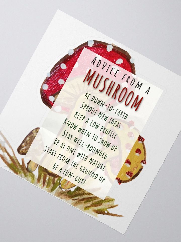 Magic Mushroom Life Advice Stickers product image (2)