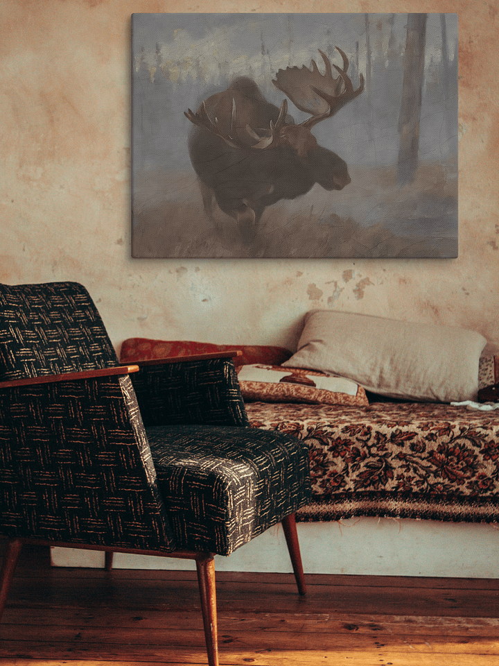 Bull Moose Canvas Wall Art Print product image (2)