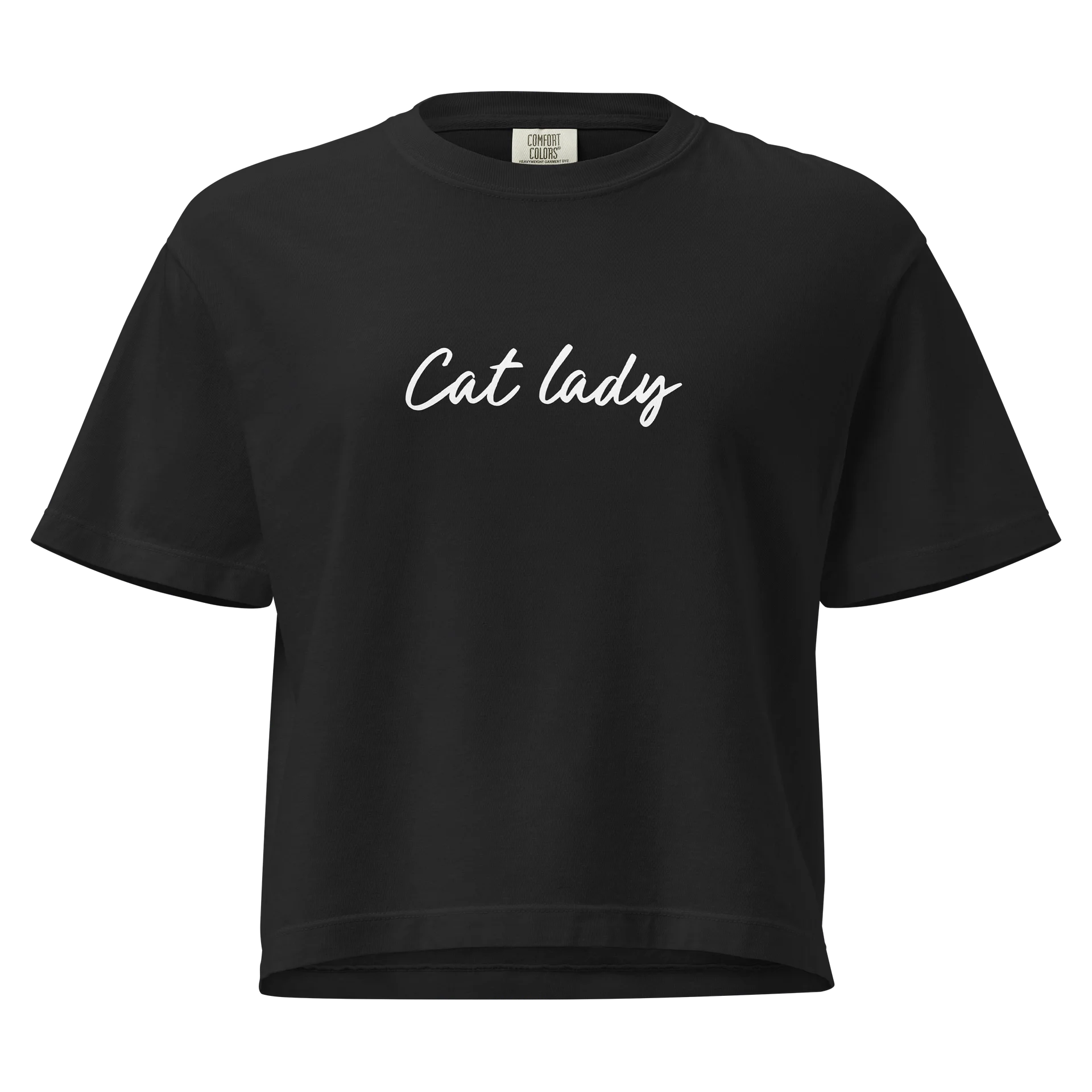 Cat Lady Tee (Women’s Boxy Fit – Heavyweight Cotton) product image (1)