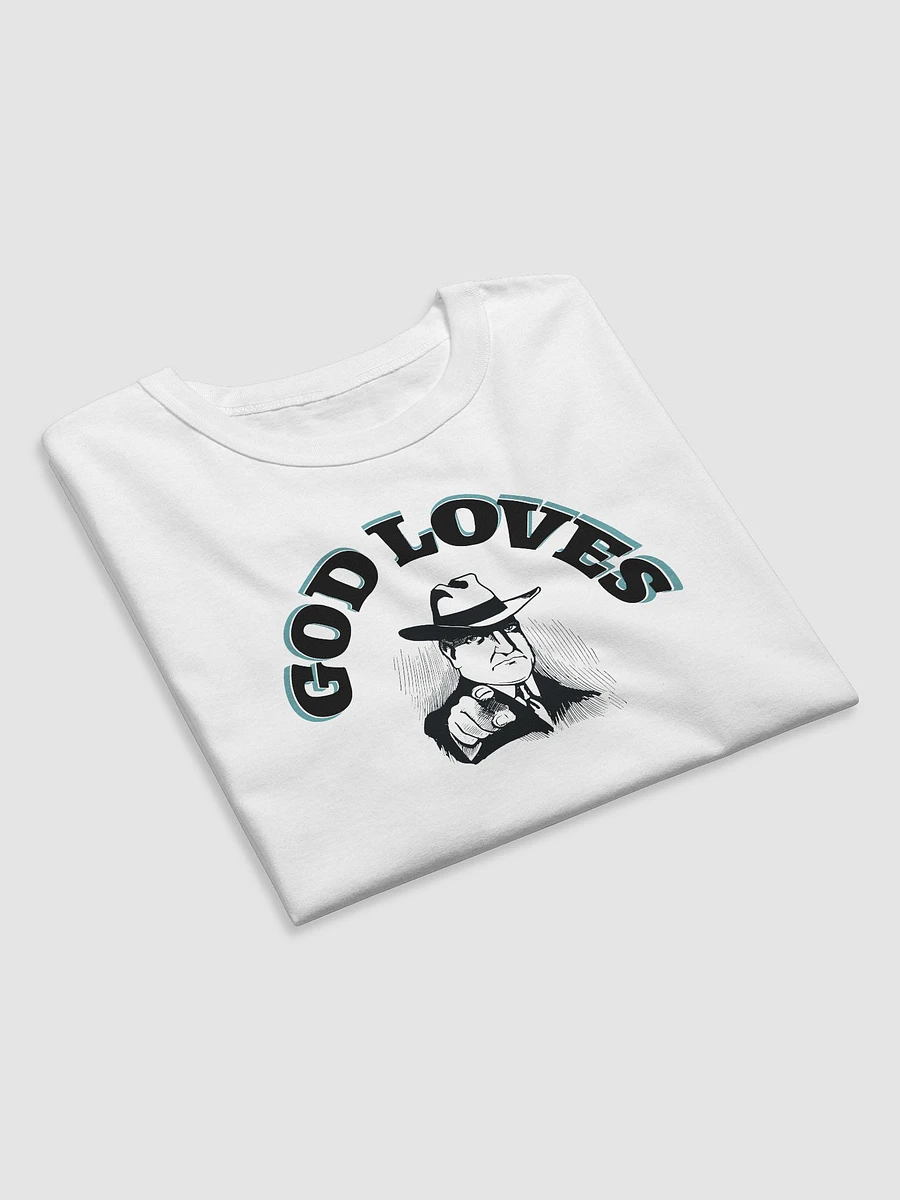 GOD LOVES YOU. Ethereal Blue Abstract T-Shirt product image (5)