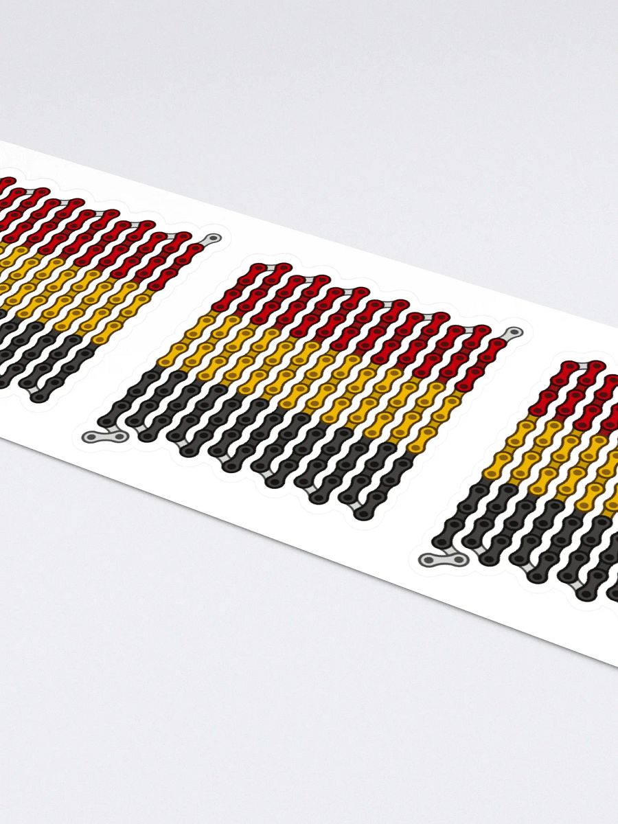 Belgium Bike Chain Flag Sticker 5 Pack product image (4)