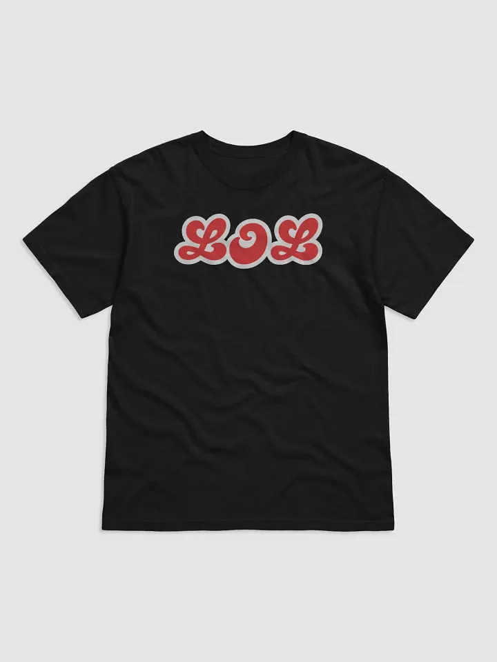 LOL Red Curvy Font T-Shirt product image (1)