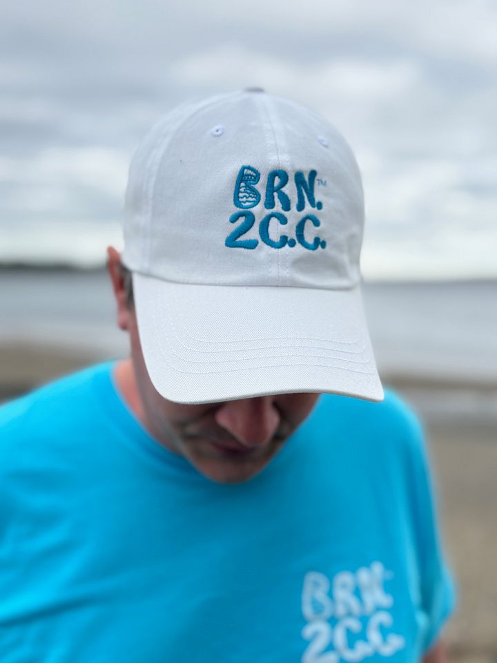BOURNE to Cape Cod™ | Classic Dad Hat | Laid-Back, Coastal Cool with BRN.2C.C.™ Vibes | Aqua/Teal Logo product image (9)