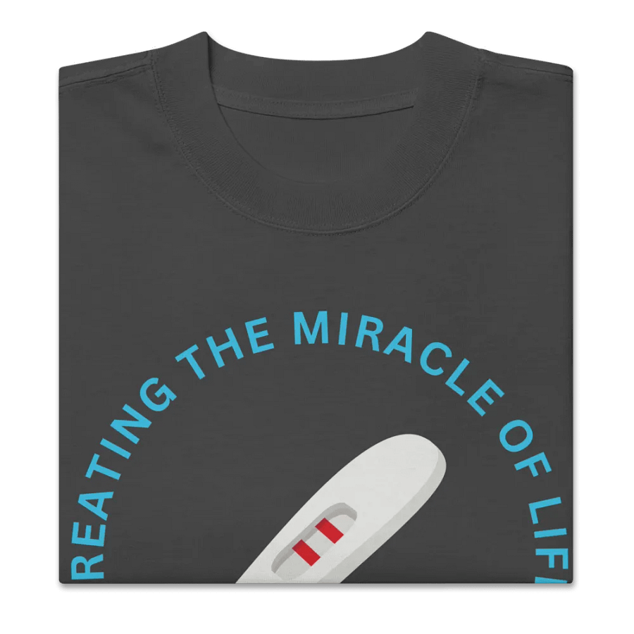 Miracle of Life Pregnancy Test Oversized Tee product image (4)