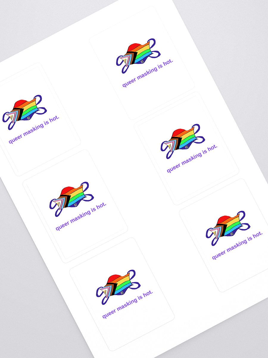 Queer Masking Is Hot sticker 6 pack product image (1)