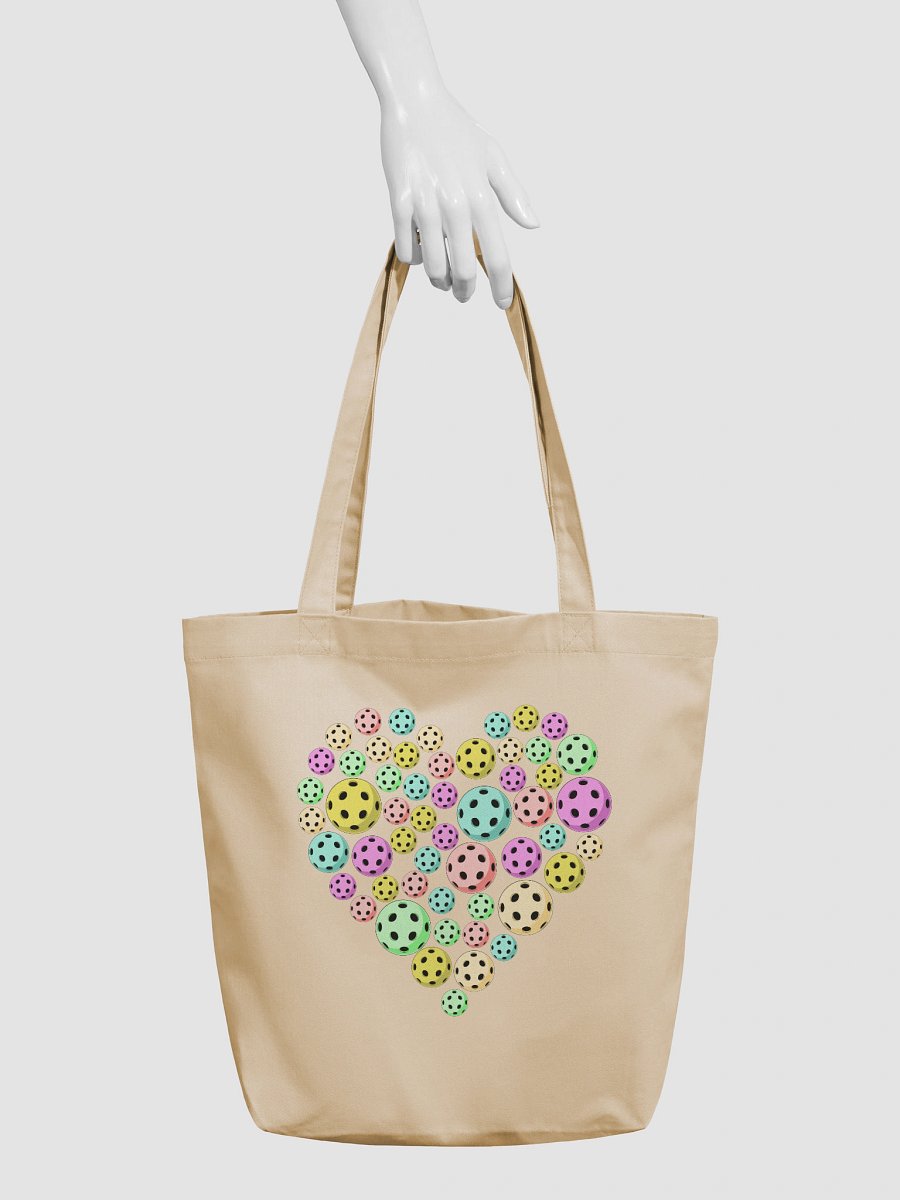 Heart Pickleball Colored Harmony Tote Bag product image (6)