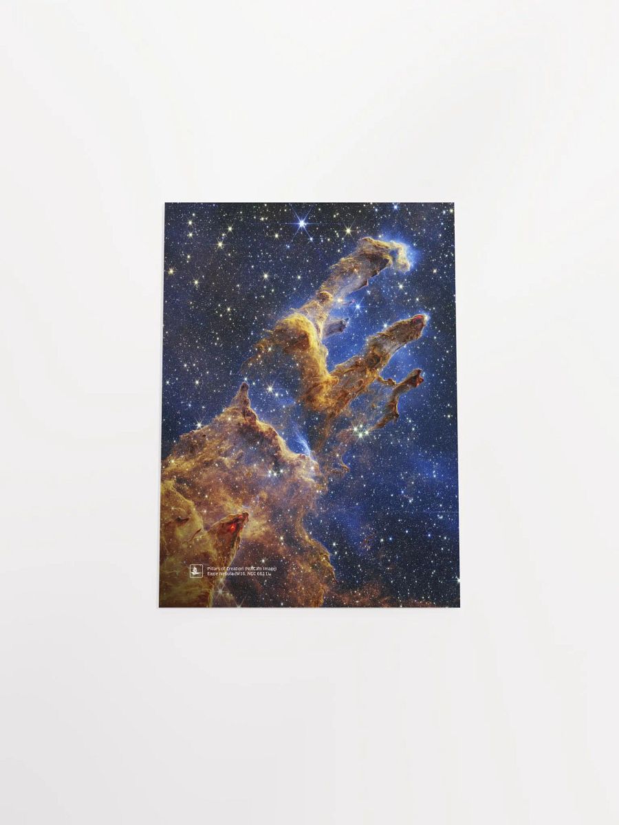 JWST Pillars of Creation, 2022 - Eagle Nebula, M16, NGC 6611 (James Webb/JWST) — space poster, science poster product image (8)