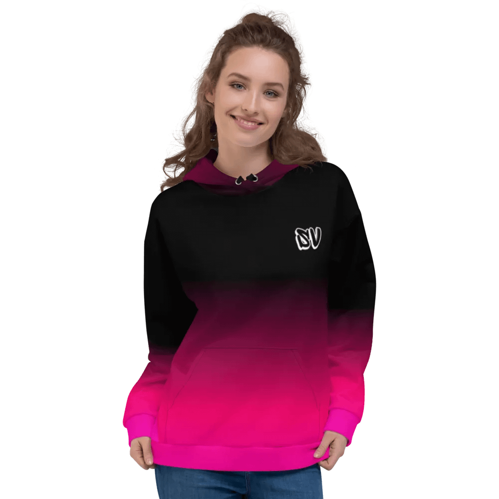 STRAIGHT VIBIN NEON COLOR FADE STYLE TANJIRO DEMON SLAYER HOODIE product image (3)