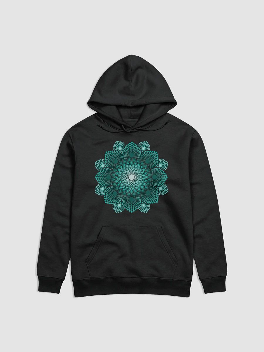 Turquoise Dot Mandala Unisex Eco Hoodie product image (2)