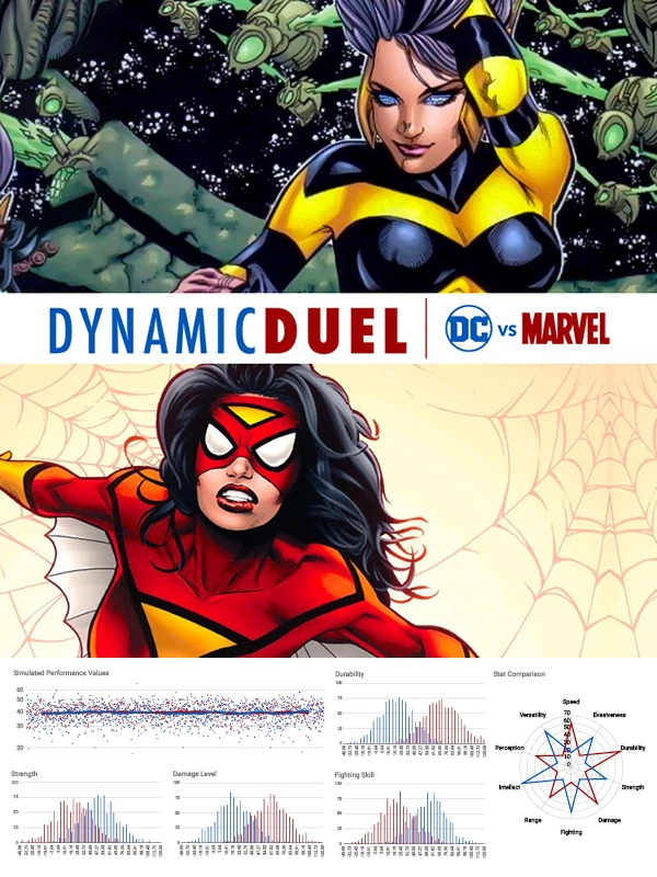 Queen Bee vs Spider-Woman Duel Results product image (1)