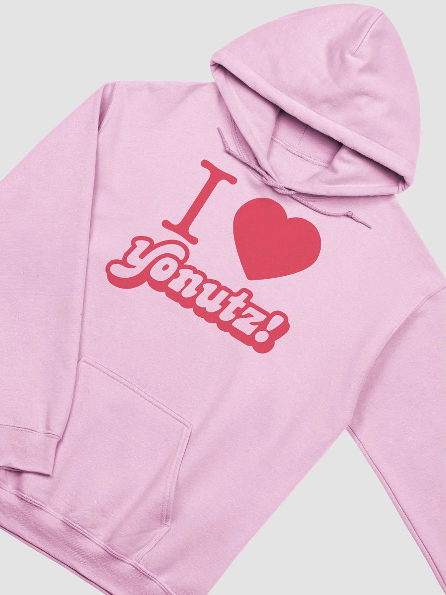 I ❤️ Yonutz Pink Hoodie product image (3)