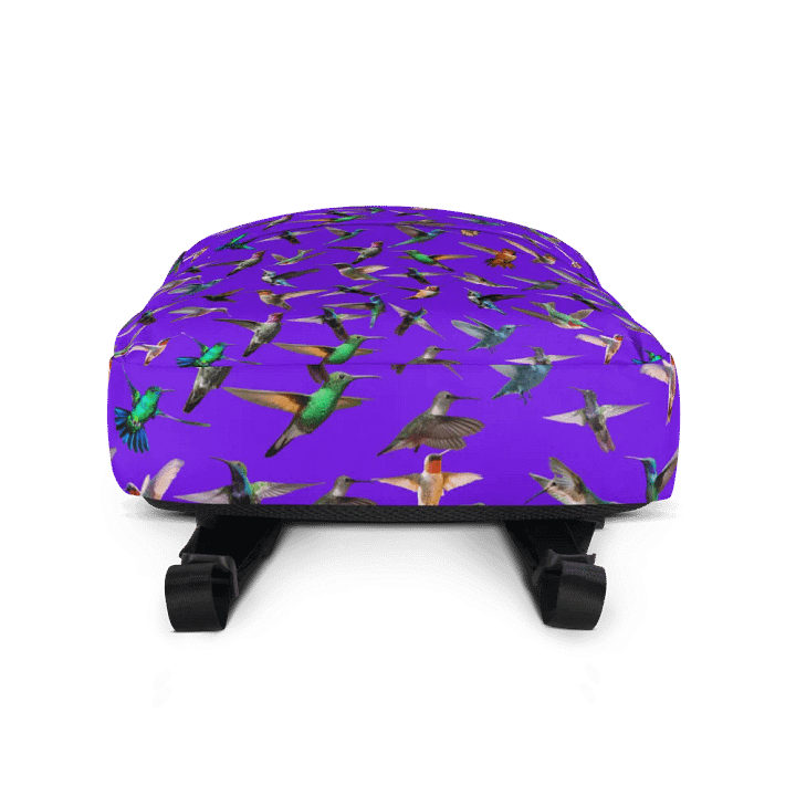 umming birds purple All-Over Print Backpack for arty friends birders product image (2)