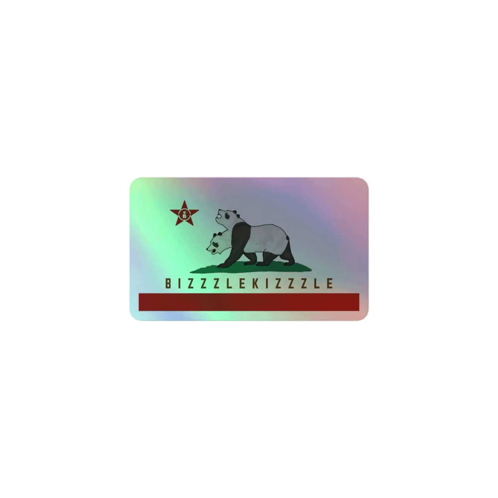 BizzzleKizzzle Flag Holo Sticker product image (1)