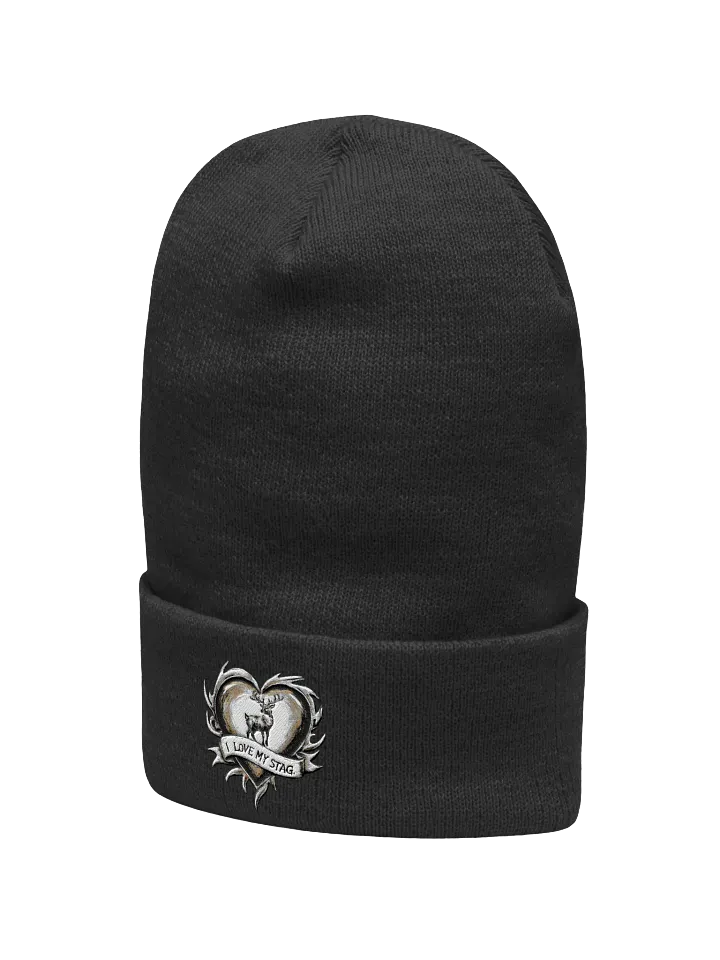 I Love My Stag embroidered cuff beanie for Vixen Hotwives product image (7)