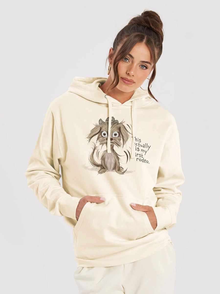 Anxious Pup Hoodie Bone Color product image (5)