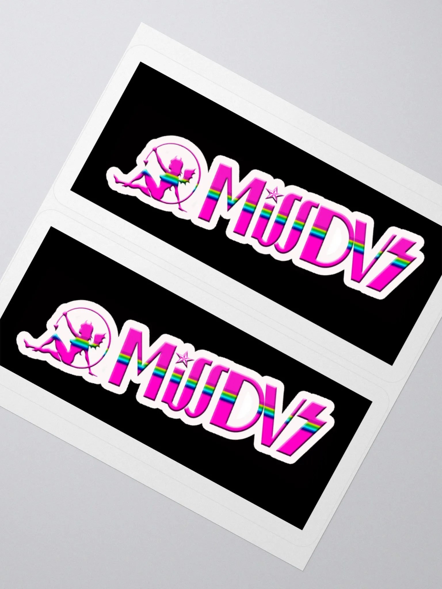MissDVS Pink Logo Stickers product image (2)