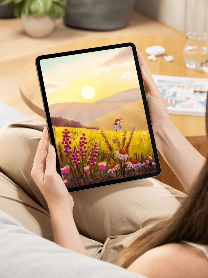 Joyful Meadows at Golden Hour Wallpaper and Animated Screensaver product image (2)
