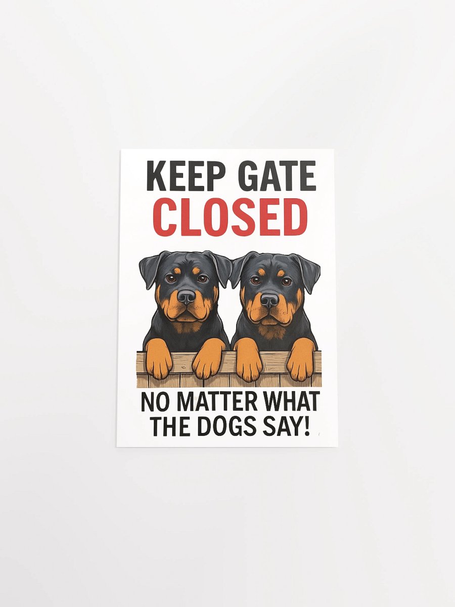 Rottweilers - Keep Gate Closed product image (28)