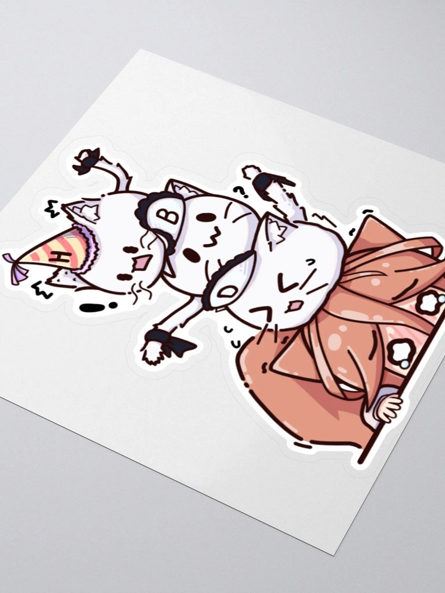 Shiro__Nya Catmaid Stack Sticker product image (7)