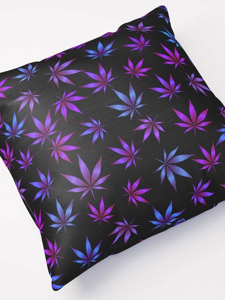Classy Colors Cannabis Marijuana Leaf Pattern Design Pillow product image (2)