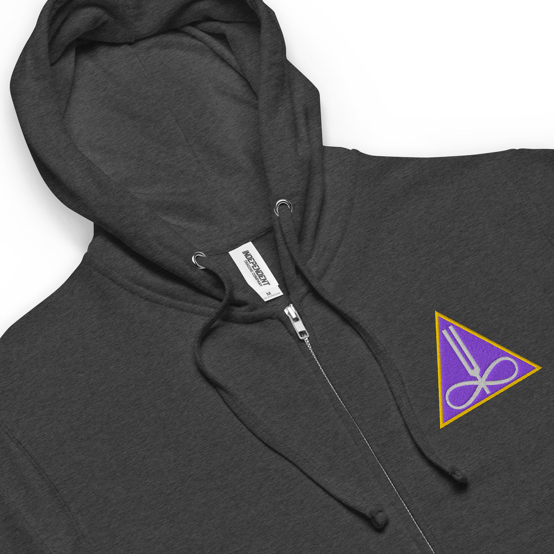 Thinkroot Energy Triangle Zipper Hoodie (Embroidered) product image (6)
