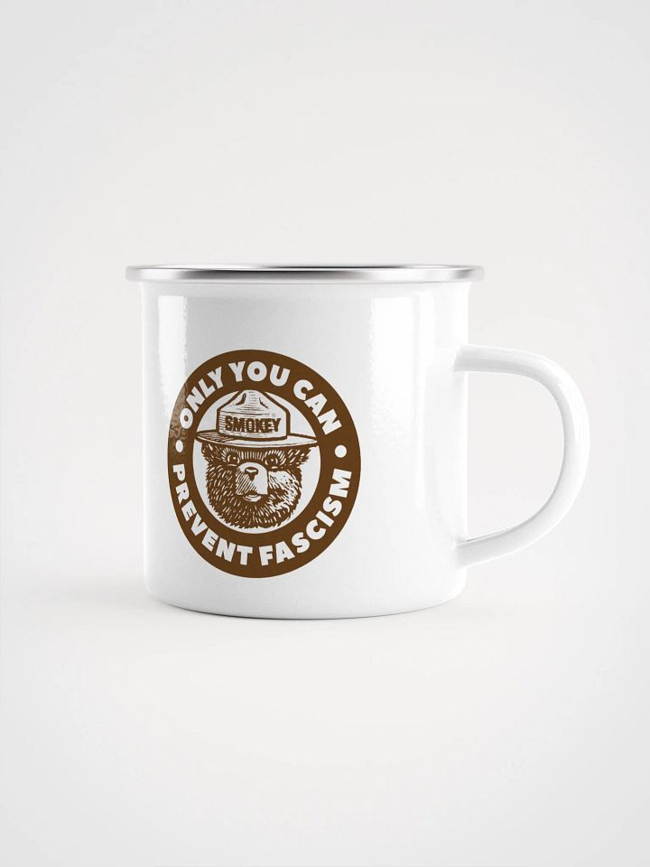 Only You Can Prevent Fascism Enamel Mug product image (1)