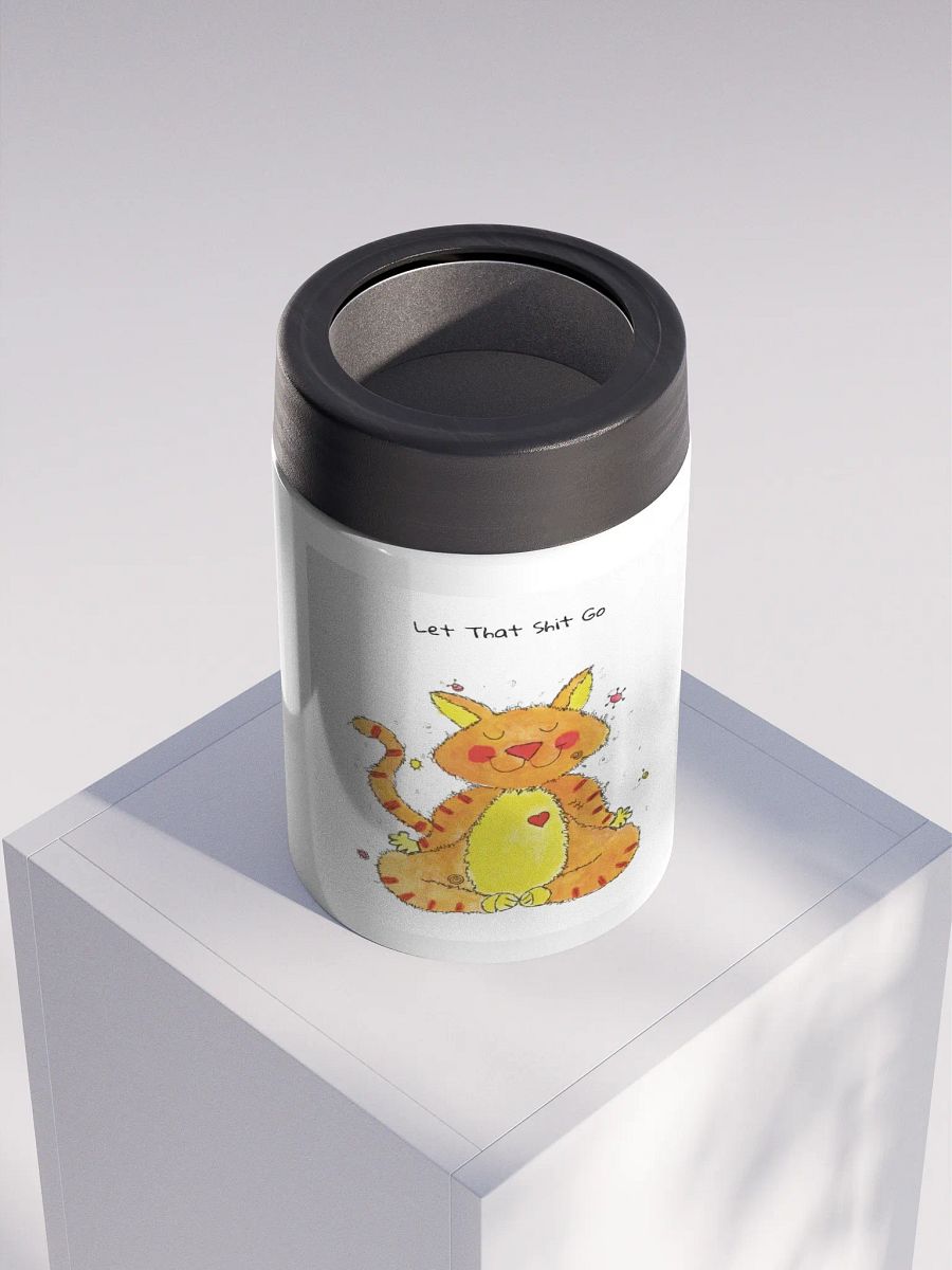 Ging Ging Meditating Cat Koozie product image (3)