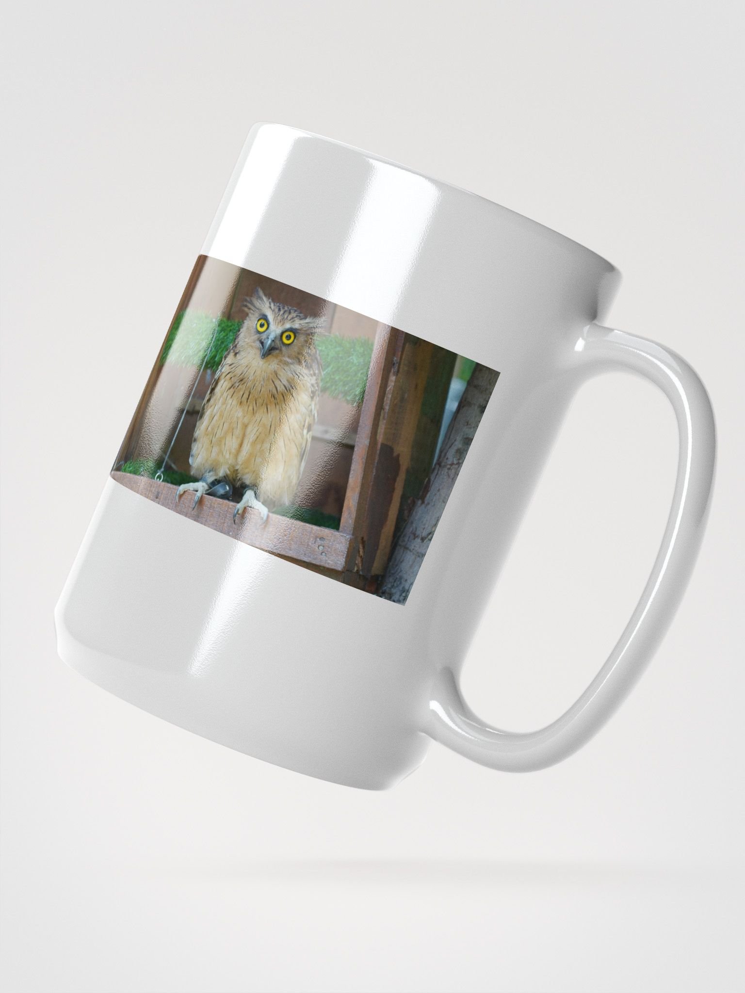 Mystic Owl White Glossy Mug product image (2)