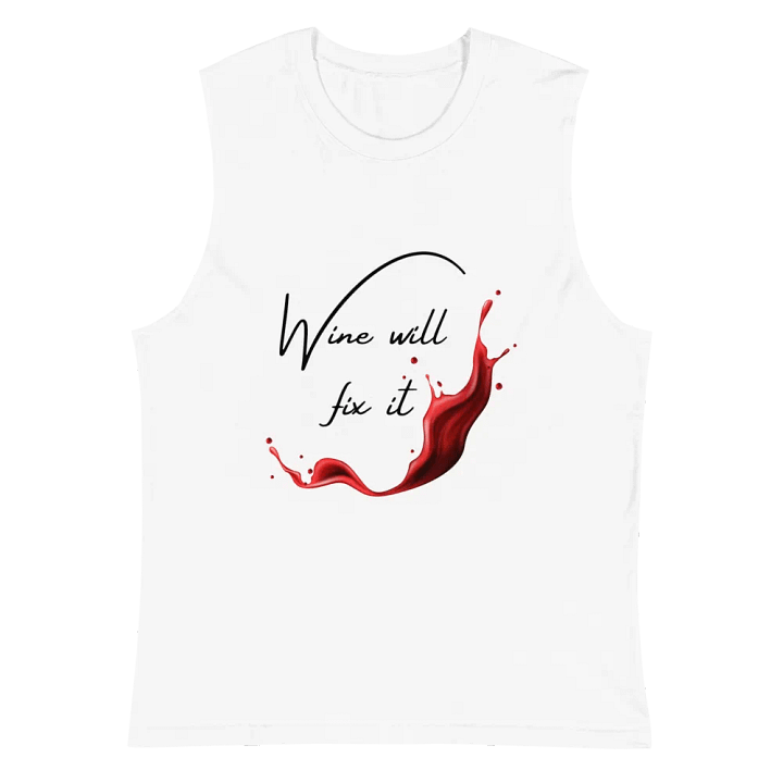 Wine will fix it Muscle Tank product image (2)