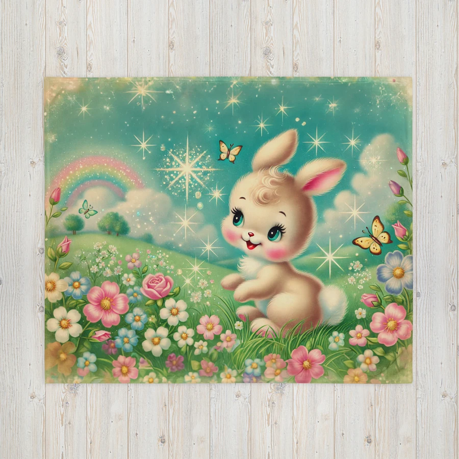 Rainbow Bunny Silky Soft Throw Blanket product image (16)