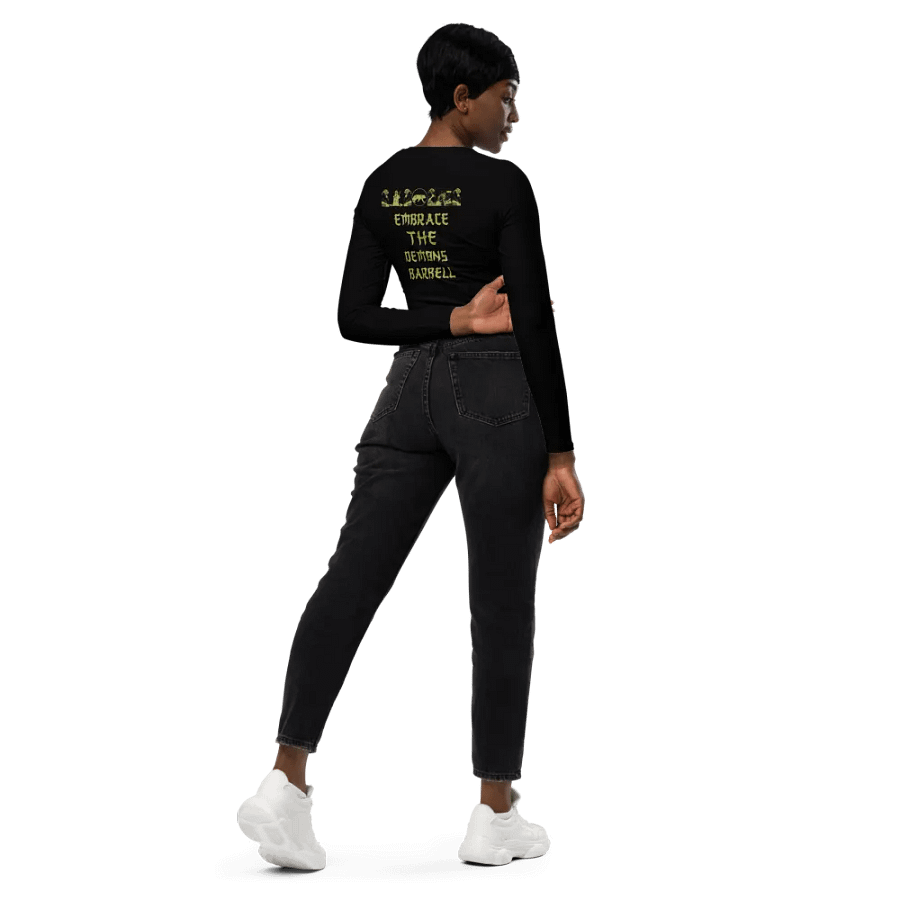 women oni crop top long sleeve (BLXK) product image (11)