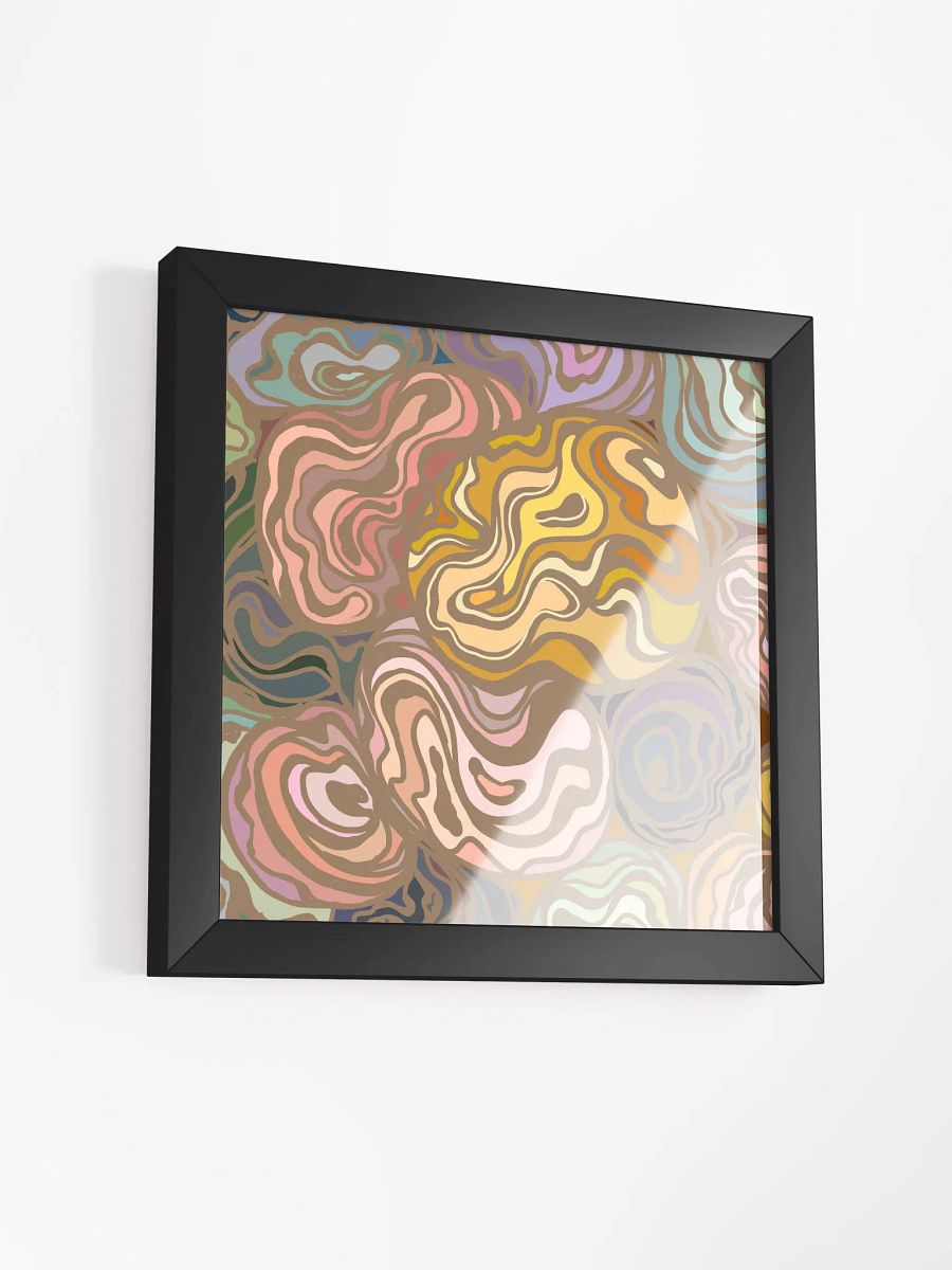 Swirling Topography Framed Poster - Stones No. 1 product image (37)