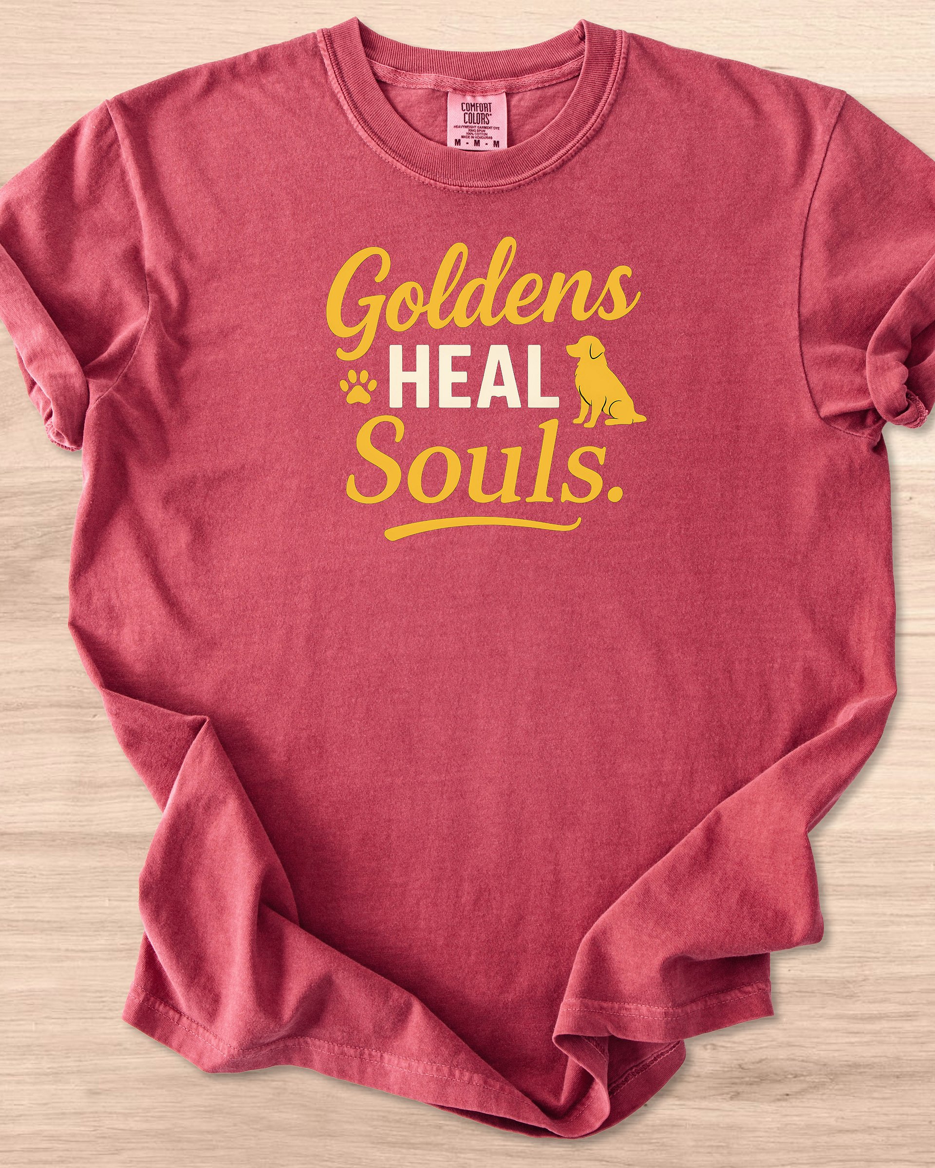 Goldens Heal Souls (Golden Retriever) Tee product image (17)