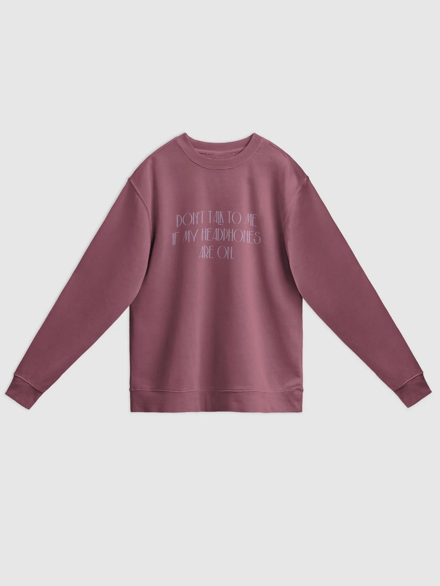 HEADPHONES ON (variant 16) printed pigment crewneck product image (7)