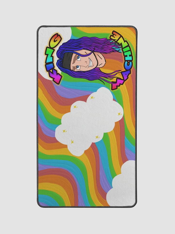 rainbow im a big gammer mouse pad 12x22 product image (1)