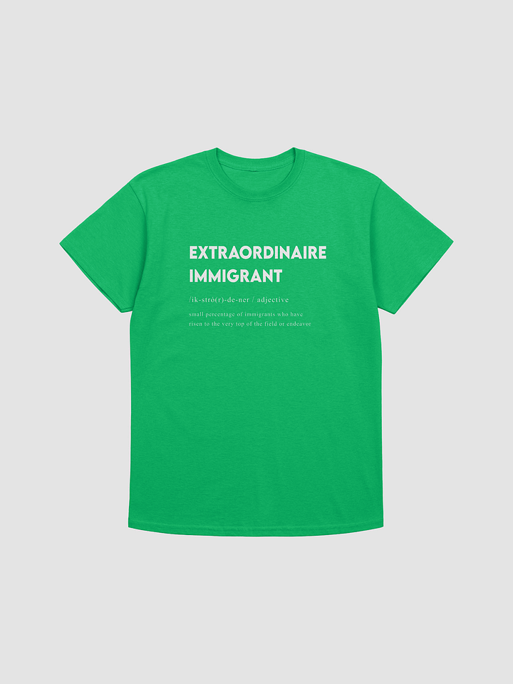 EXTRAORDINAIRE IMMIGRANT TSHIRT GREEN product image (1)
