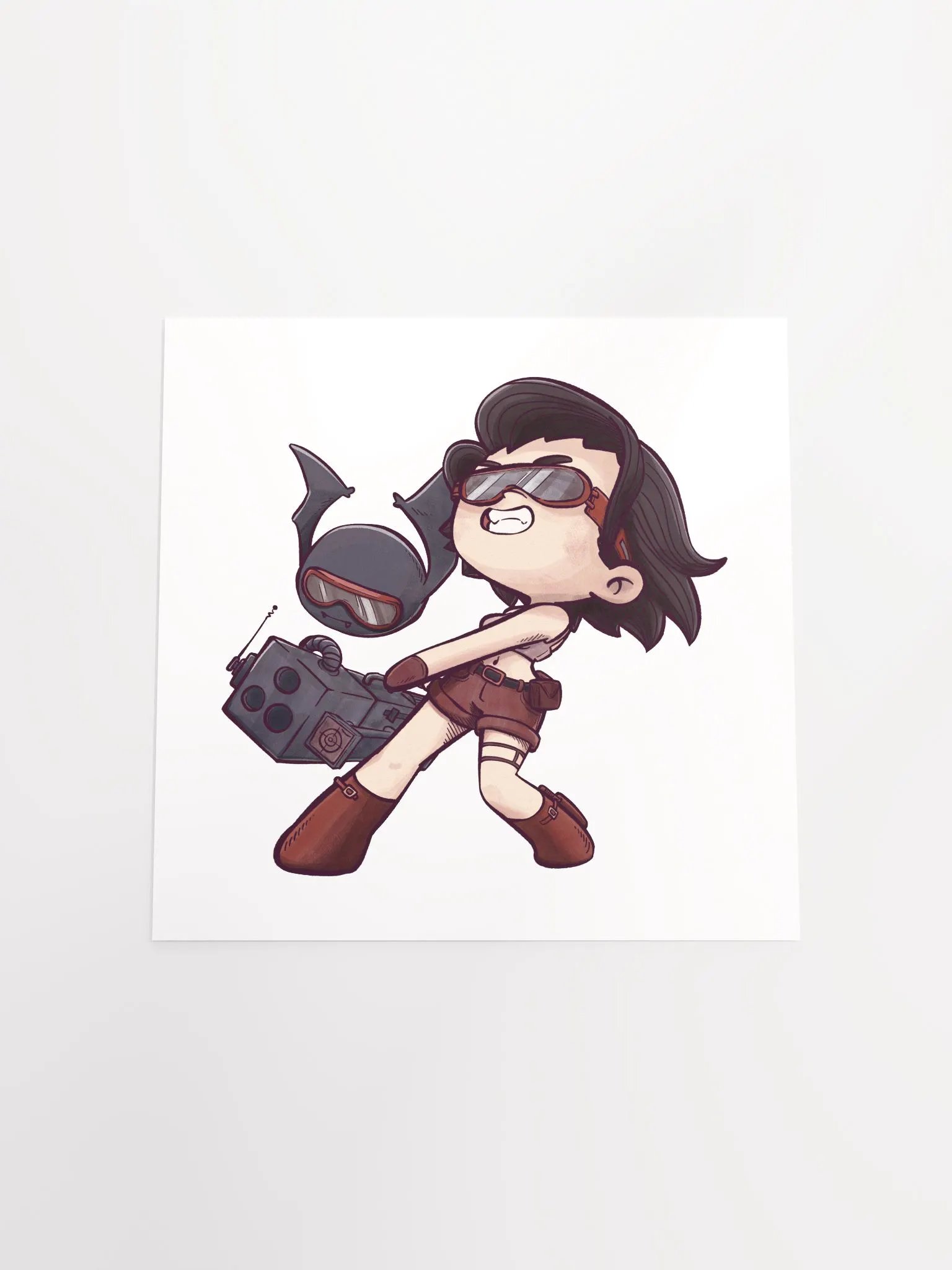 She & Her Pet | Matte Paper Poster product image (4)