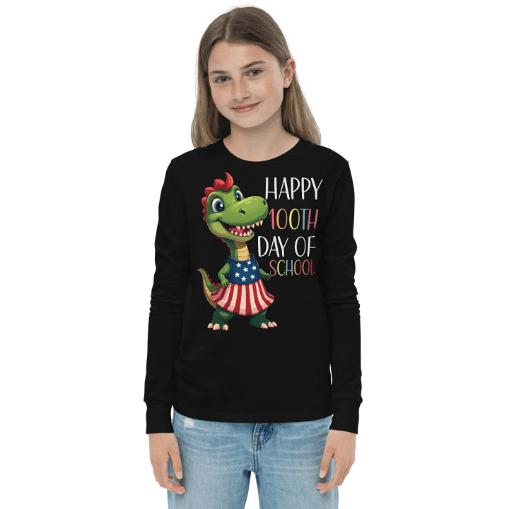 Happy 100th day of School Long Sleeve Tee product image (1)