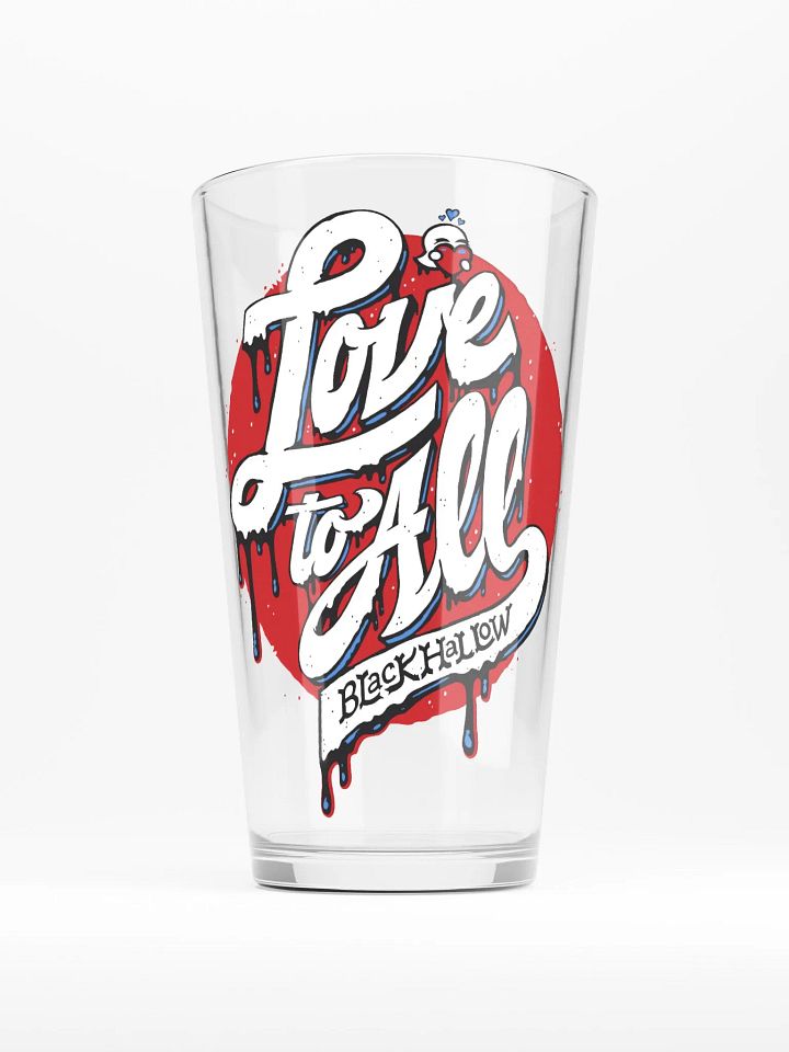 L2A Red Splash Shaker Pint Glass product image (1)