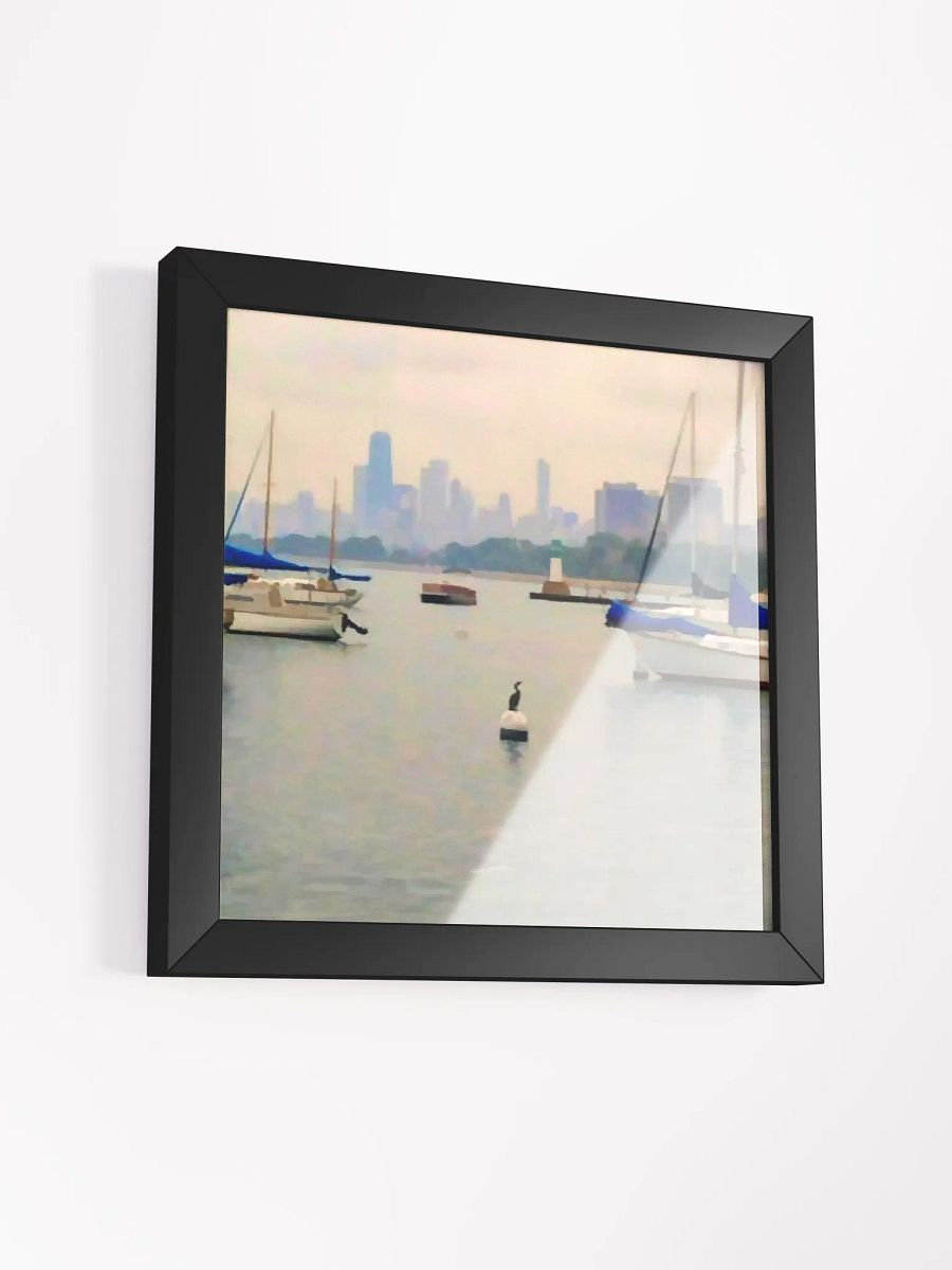 City By The Lake Framed Print product image (37)