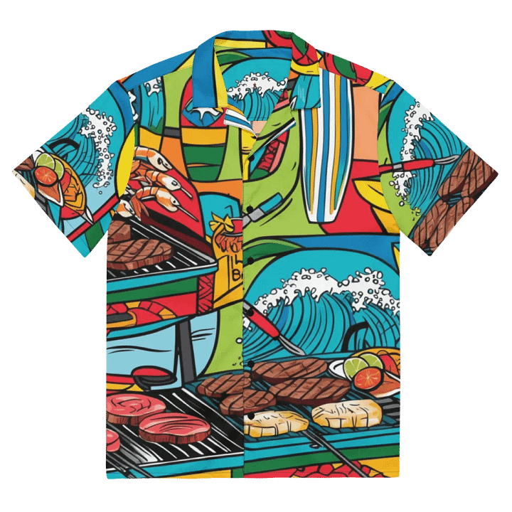 Island Surf & Turf BBQ Paradise Shirt product image (2)