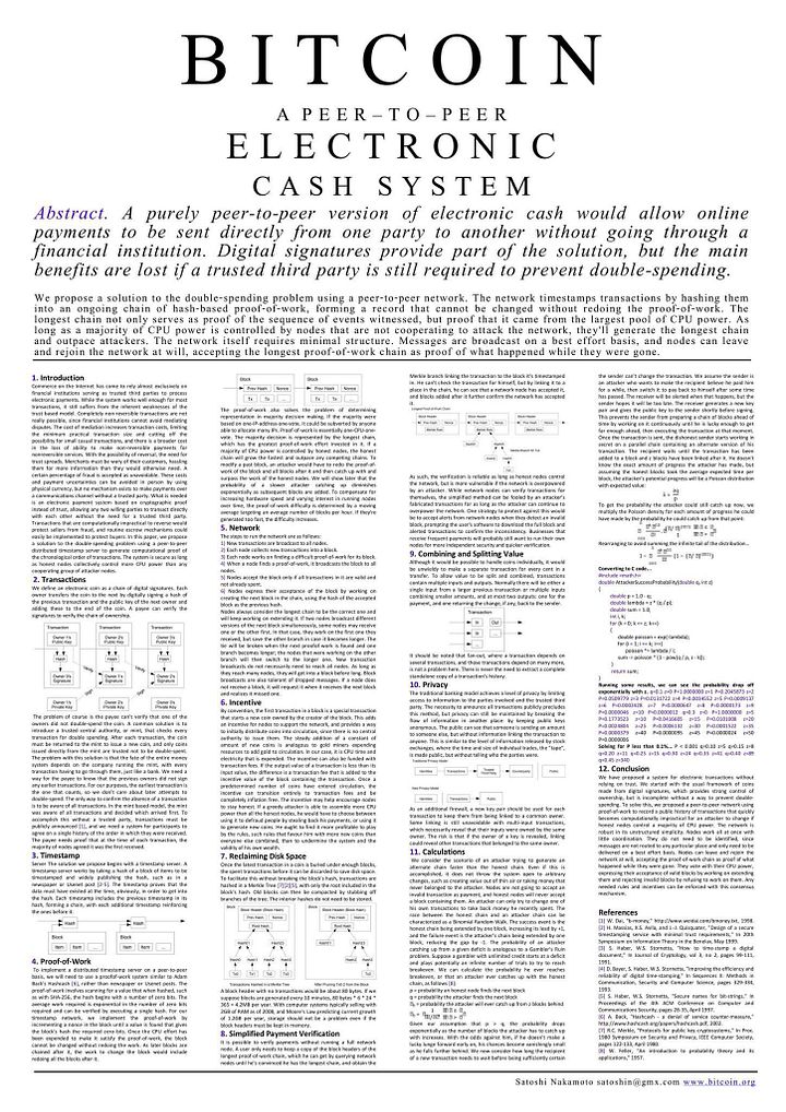 The BITCOIN Whitepaper product image (2)