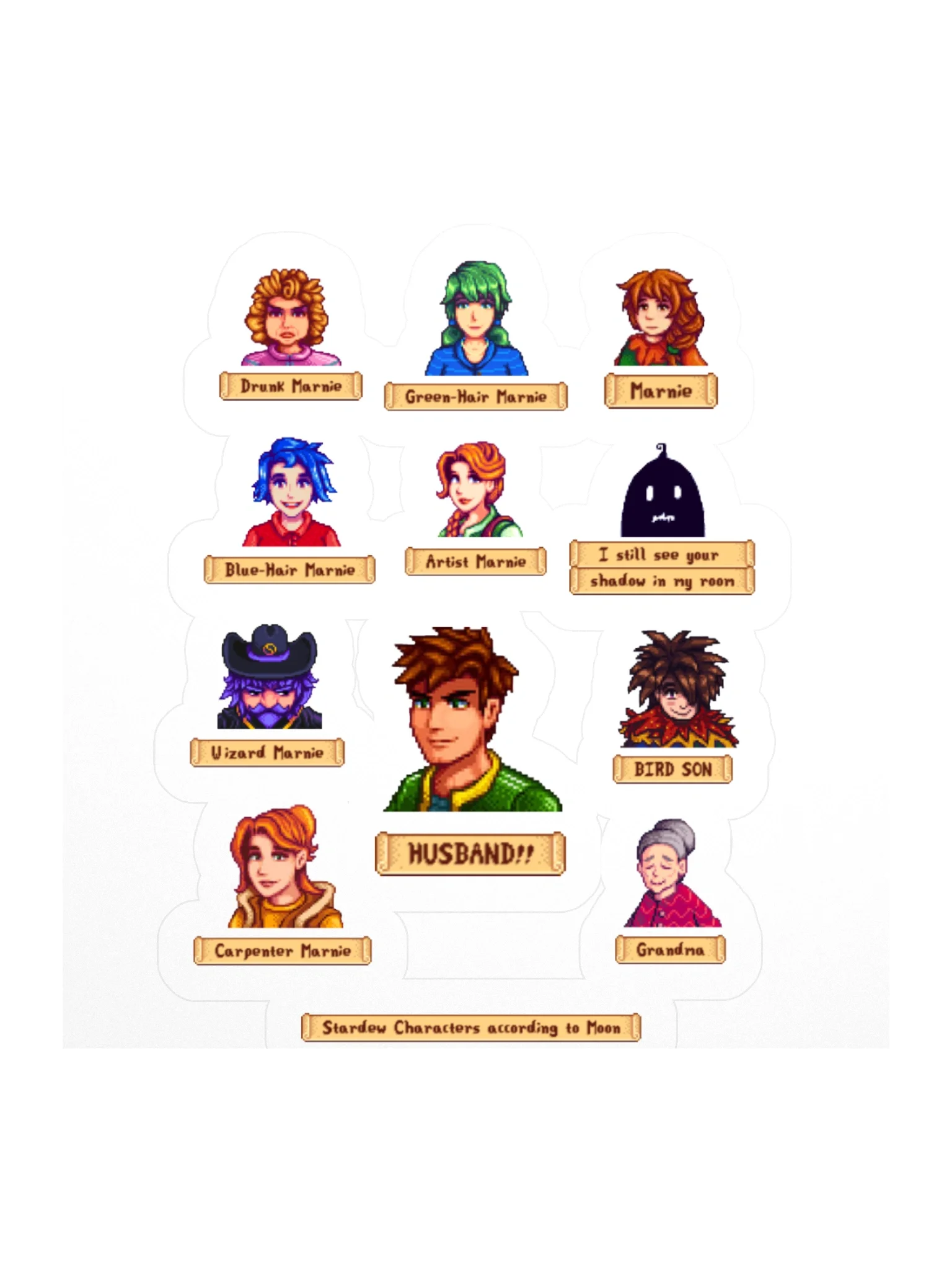 Stardew Characters according to Moon product image (3)