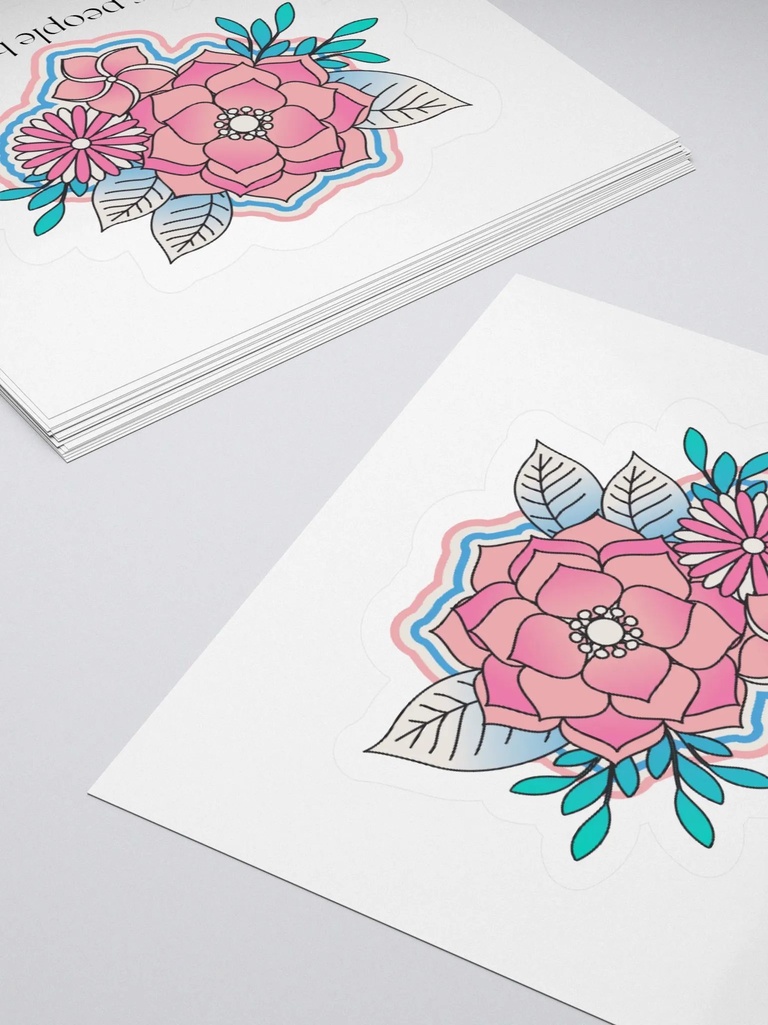 Let Trans People Bloom sticker product image (4)