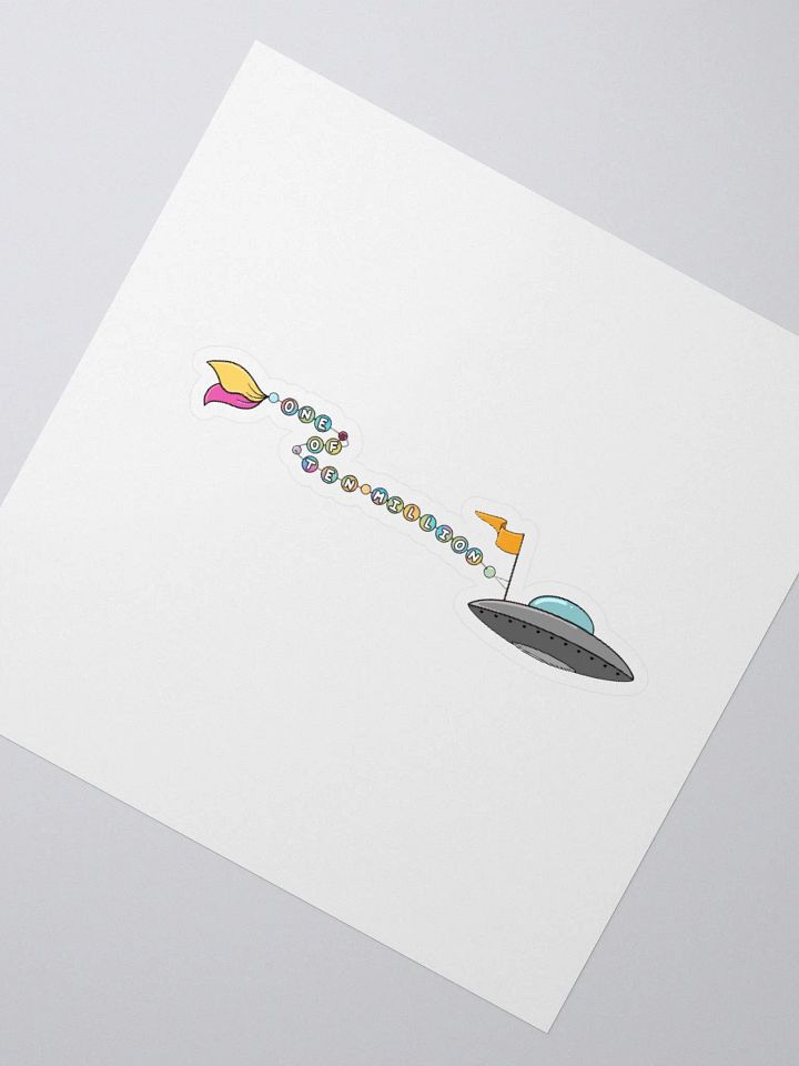 One of Ten Million Sticker product image (2)