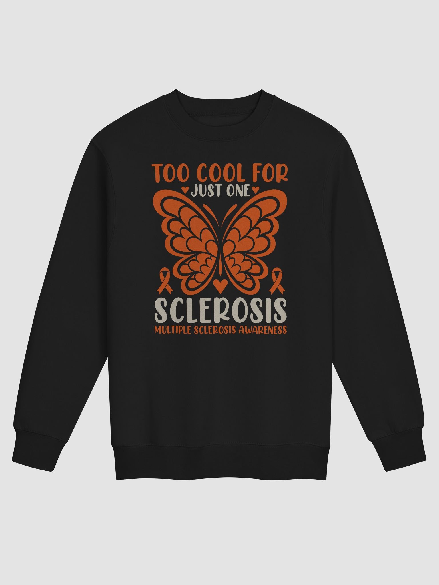 Multiple Sclerosis Awareness Butterfly Crewneck Sweatshirt product image (1)