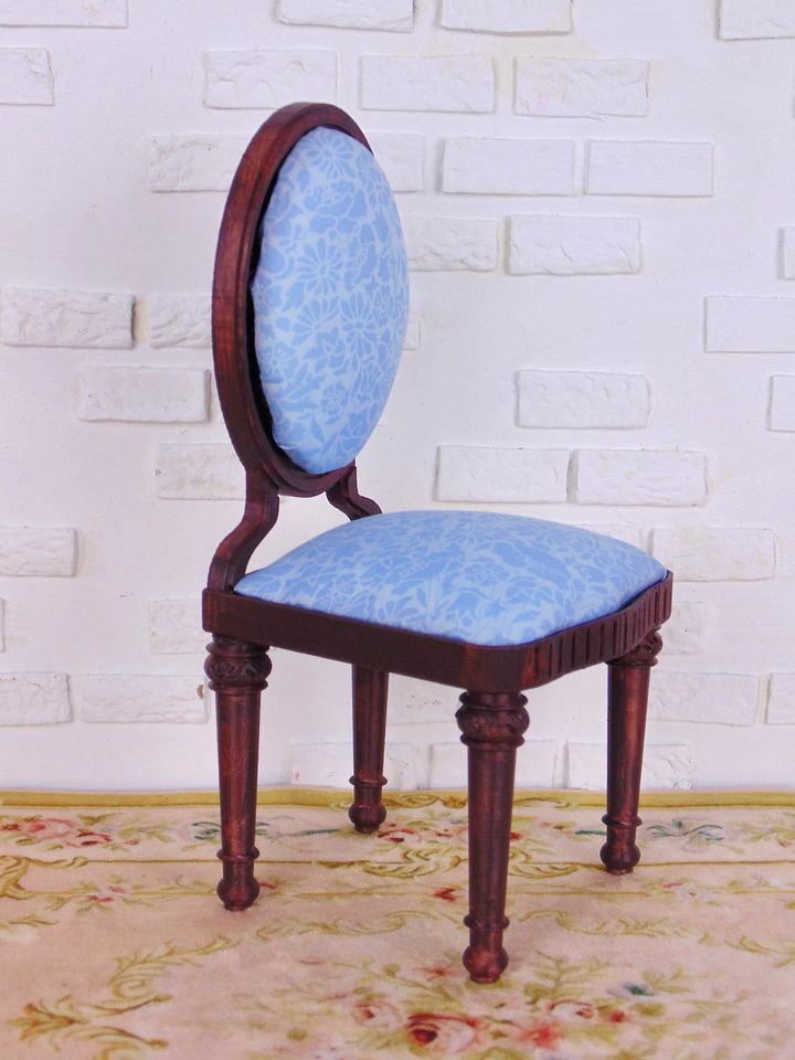 1:6 scale chair for 12” fashion dolls Blue product image (2)